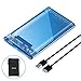 ELUTENG 2.5 Inch SATA to USB 3.0 External Hard Drive Enclosure Tool Free Hard Disk Case Compatible with WD HDD 9.5mm 7mm, SATA III SDD/HDD Housing Support UASP SATA III Max 2TB