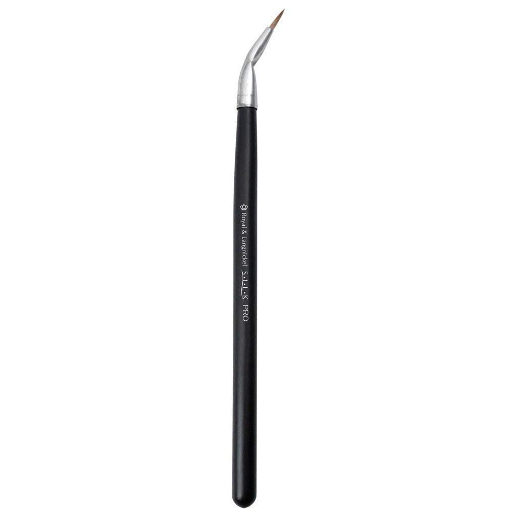 Royal & Langnickel Silk Pro Applying Liner to Eye Corners Bent Eyeliner Brush