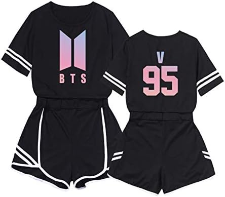 OOHPA BTS Cartoon Pajamas Set-Kpop Sleepwear SUGA Same Harajuku Long Sleeve Shirt Unisex Bedgown