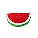 E-Goal Cute Soft Plush Red Watermelon Pencil Holder Cosmetic Makeup Pouch Coin Bag-5 Pcs