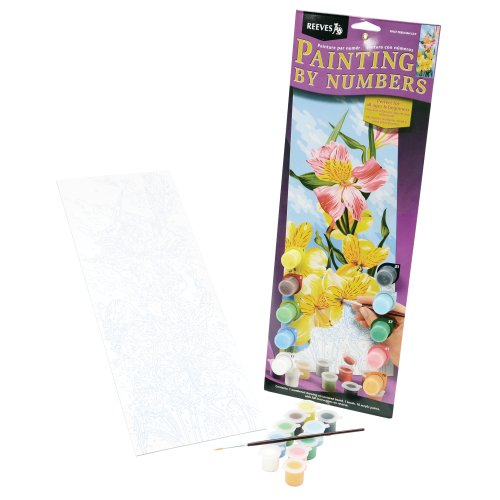 Reeves 17-1/4-Inch by 6-1/4-Inch Tall Paint by Number Kit, Peruvian Lily