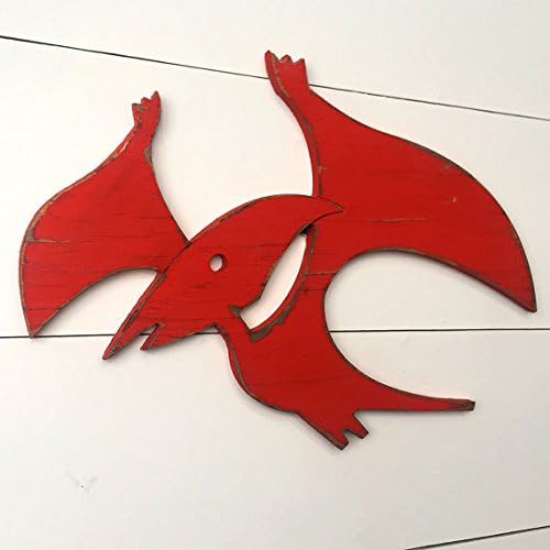 Pterodactyl Nursery Dino Sign Flying Dinosaur Decor Kids Bathroom Wall Art Bedroom Decor Children's Home Decor