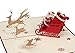 CAMTOP 3D Christmas Cards Pop Up Greeting Holiday Cards Gifts for Xmas/New Year
