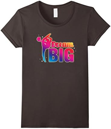 Womens Rhythmic Gymnastics Dream Big T-Shirt Small Asphalt