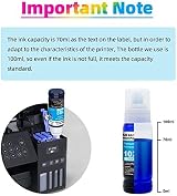 JoyPrinting 102 Ink Replacement 3x 70ml for Epson ET Series 2700 2750 2850 3700 view 4