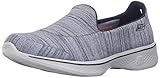 Skechers Performance Women's Go Walk 4 Satisfy Walking Shoe, Navy, 6 M US