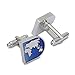 BodyJ4You Cufflinks World Continents Map Unique Design Modern Men Pair Fashion Jewelry
