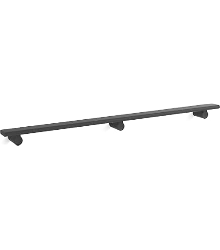 KOHLER K-97621-SHP Choreograph 7 Floating Shower Shelf – Bright Polished Silver, With Soap Trivet, Quick Drainage, Removable For Easy Cleaning