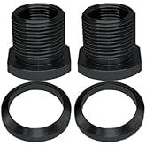 1/2x28 Convert to 5/8x24 with Crush Washer Thread Adapter Alloy Steel (Black -2pc)