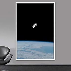 signwin Framed Canvas Wall Art Astronaut Astronomy &...