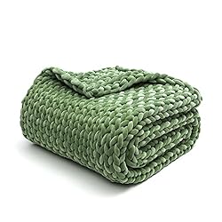YnM Velvet Weighted Blanket, Handmade Chunky