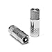 RideAir ConvertAir (Pair) Presta to Schrader Converter (not Adapter) Aluminium Anodized Black Change Your Tube or tubeless Valve to Schrader Easily - for Presta Removable Core (Silver)