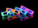 51 Fireworks Diffraction Glasses - 50 Blacklight-Reflective Neon Frames Plus 1 Exclusive Bonus Pair - See Rainbow Bursts of Spectral Colors Around Points of Light at Parties, Raves, Fireworks