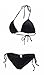 LOUISE MAELYS Sexy Halter Padded Bra Top & Scrunch Bottom Set Bikini Swimsuit Beachwear