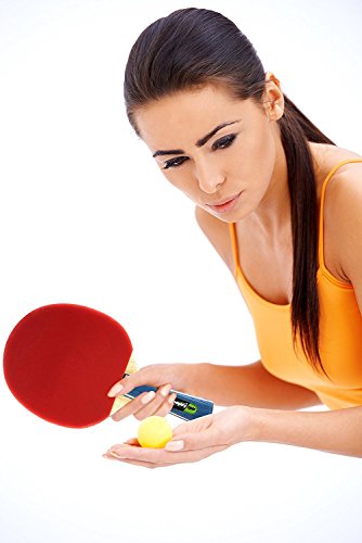 MightySpin Ping Pong Paddle Cleaner - Keeps Table Tennis Racket Rubbers in Top Condition for Killer Spins - Bat Blade Racquet Care Kit (Cleaner + Lightning Paddle) - Thumbnail 2