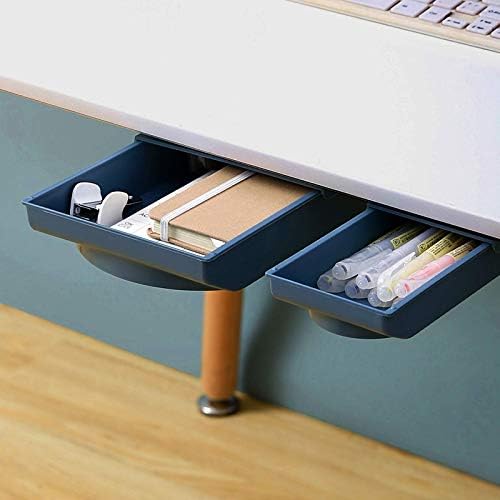 Under Desk Organiser, Hidden SelfAdhesive Under Table Drawer, Large