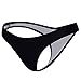 DODOING Women's Brazilian Bikini Thongs Ruched Ruffle Cheeky Bottom Swimwear Underwear