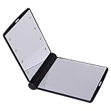 HDE Mini Portable Folding Makeup Cosmetic Folding Travel Pocket Compact Mirror with 8 Bright LED Lights