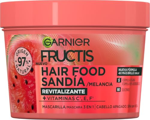 Mascarilla Revitalizante Hair Food Sandía, Nutre y Suaviza, Para Cabello Seco o Apagado, 400 ml