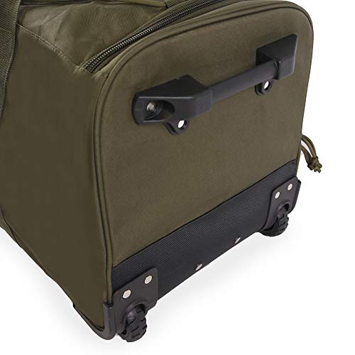 Highland Tactical Squad Rolling Duffel, Dark Green, One Size in