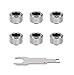 Thermaltake Pacific Chrome 4 Build-in O-Rings C-Pro G1/4 PETG 16mm OD Compression Fitting 6 Pack CL-W213-CU00SL-B primary