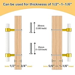 Kitchen Cabinet Handles 6 Pack Gold Drawer Pulls