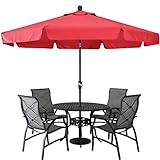 ABCCANOPY Premium Patio Umbrellas 9' Red