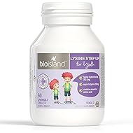 Bio Island Lysine Step Up for Youth 60 Chewable Tablets (Australia Import)