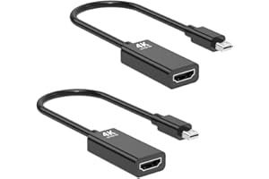 Arvitek 4K Active Mini DisplayPort to HDMI Adapter, 4K@60Hz, High Speed Uni-Directional Mini DP to HDMI Adapter, Thunderbolt 
