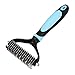 Hihamer Dematting Tool for Dogs - Double Sided Rake Comb Grooming Tools for Undercoat Removal - For All Pets With Medium and Long Hair