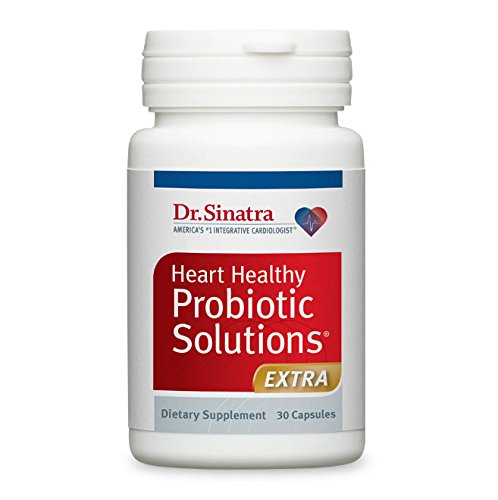 Dr. Sinatra's Heart Healthy Probiotic Solutions Extra Delivers TOTAL Digestive Support Plus Immune and Heart Protection, 30 Capsules (30-Day Supply)