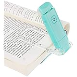 DEWENWILS USB Rechargeable Book Reading Light, Warm White, Brightness Adjustable, LED Clip on Book Lights for Reading in Bed, Perfect for Bookworms, Kids, Blue