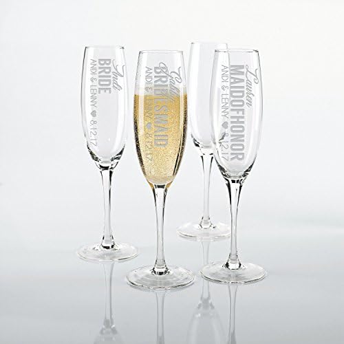 Bridesmaid gifts, Maid of Honor Gifts, Wedding favors, Champagne glasses, Mother of the Bride, Toasting glasses, Wedding Toast, Personalized wedding gifts