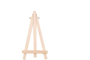 Triangle Display Stand Portable Stand Small Wood Mini Easel Folding Foldable Desk Stand Tripod Artworks(7x12.5CM)