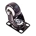 Caster Wheels Rubber Base with Top Plate & Bearing Heavy Duty Pack of 4 Black 2 Swivel 2 Fixed