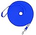 Hi Kiss Dog/Puppy Obedience Recall Training Agility Lead - 15ft 20ft 30ft 50ft 100ft Training Leash - Great for Training, Play, Camping, or Backyard Blue 50 Feet