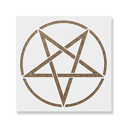 Pentacle Stencil Template - Reusable Stencil with Multiple Sizes Available