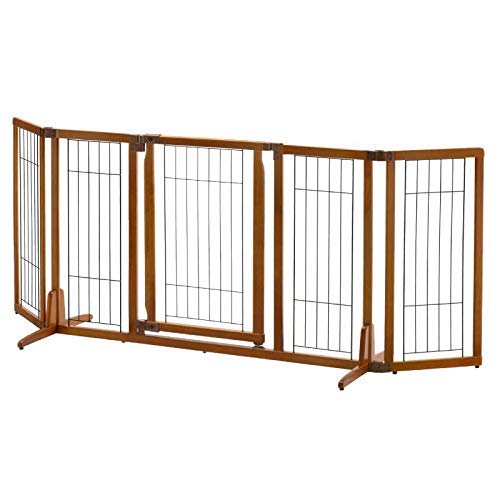 リッチェル 木製おくだけドア付ペットゲートH ワイド ブラウン商品画像