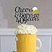 40 Birthday Cake Topper,Cheers & Beers to 40 Years Cake Topper,40th Birthday Wedding Anniversary Party Supplies Glitter Decorations 1 Set