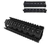 GVN 6.7 inch CNC Picatinny Aluminum 2-Pc Drop-in Mount Black