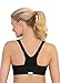 Glamorise Women's Plus-Size High Impact Magiclift Zipper Sport Bra, Black, 42DD