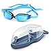 MP Michael Phelps XCEED Swimming Goggles, Mirrored Lens, Blue/Black Frame