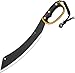 Elk Ridge - Outdoors Fixed Blade Machete - 20.5-in Overall, Black Stainless Steel Blade, Orange and Black Injection Molded Handle with Lanyard, Nylon Sheath, Camping, Hunting, Survival - ER-280, One Size