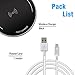 Qi Fast 10W Universal Wireless Charging Pad Aluminum Alloy Anti-Slip Strap Mat for Samsung Galaxy S8/S8+/S7 Edge/S7/Note 8/ iPhone X/ 8/ 8 Plus