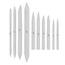 US Art Supply 10 Piece Artist Blending Stump and Tortillion Art Blenders - Pencil, Charcoal, Graphite, Colored Pencils