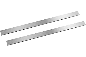 szkoo 2pcs 304 Stainless Steel Flat Bar, 5/32" x 25/32" x 12" (TxWxL) Brushed Finish Trim Strips Stainless Steel Sheet for Kitchen DIY Craft Making