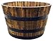 REAL WOOD PRODUCTS G3056 Half Whiskey Barrel