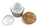 15 Gram Weed Container Bamboo Stash Jar - Smell Proof Herb Container With Airtight Double Layered Seal