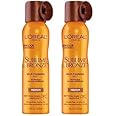 L'Oreal Paris Sublime Bronze Self Tanning Mist, Medium to Natural Spray Tan, 4.6 oz (Pack of 2)