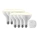 Sengled Smart light Bulb Starter Kit, Smart Bulbs that Work with Google Home, Smart Bulb BR30 Light Bulbs, Smart LED Soft White Light, 9W (65W Equivalent), 8 Smart Bulbs & 1 Smart Hub